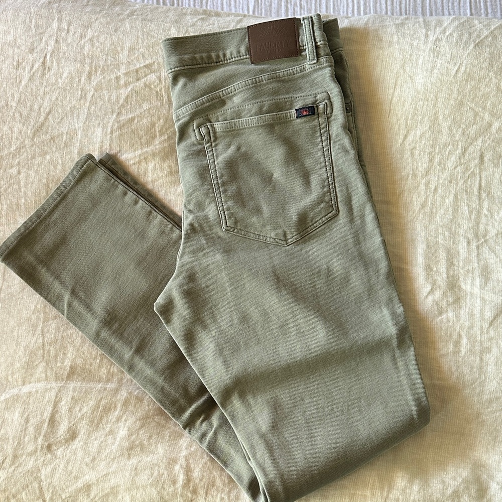 Faherty Seafoam Green Jeans